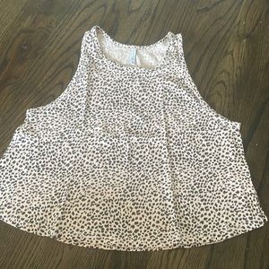 Z Supply pink leopard swing tank size large